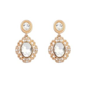 Lacework Gold Dangle Earrings